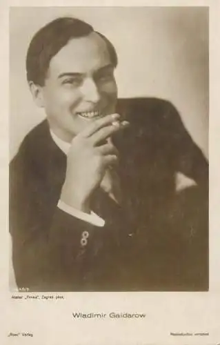 Movie Film start actors Wladimir Gaidarow postcard