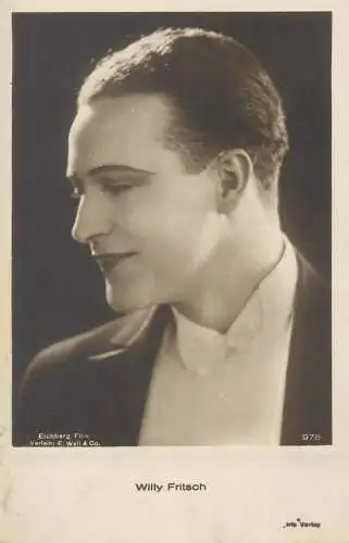 Movie Film start actors Willy Fritsch E. Well&Co postcard