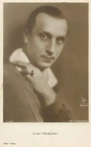 Movie Film start actors Jwan Mosjukin Berlin postcard