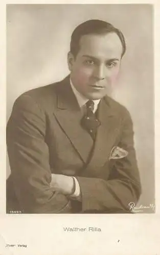 Movie Film start actors Walther Rilla  postcard