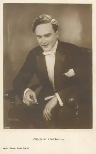 Movie Film start actors Wladimir Gaidarow Berlin postcard