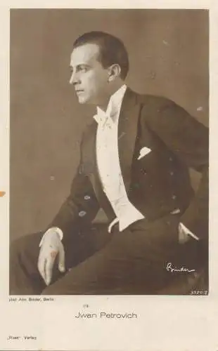 Movie Film start actors Jwan Petrovich postcard