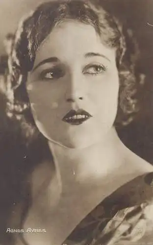 Movie Film start actors Agnes Ayres Paris Cinemazine postcard