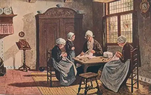 Illustrators postcard Constant Artz im Hollandischen Waisenhaus