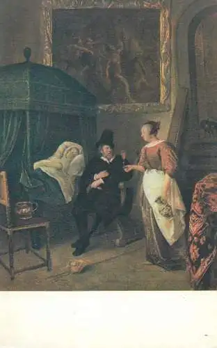 Illustrators postcard Jan Steel Mauritshuis Den Haag Netherlands