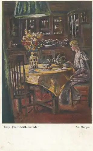 Illustrators postcard Emy Frensdorff Dresden Am Morgen