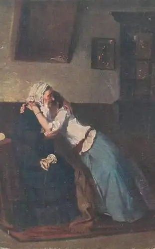 Illustrators postcard V. Makovsky Consolation