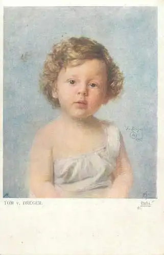 Illustrators postcard Tom v. Dreger Bubi. galerie Wiener Kunstler