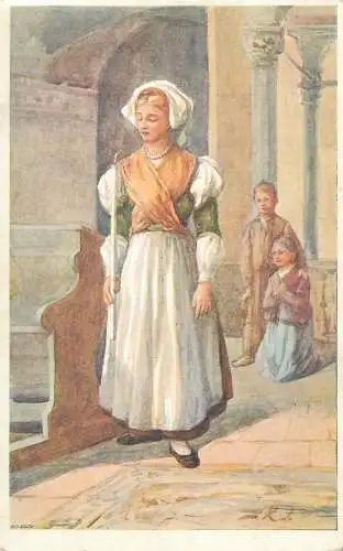 Illustrators postcard Nakladem Prombergra Olomourci Rakousko Uherske