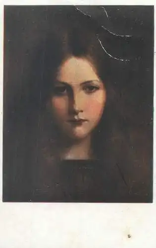 Illustrators postcard M. Munk Wien 1918 woman portrait