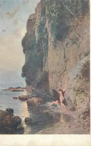 Illustrators postcard B. Knupter Jaro Printemps Fruhling Galerie Rudolfinum
