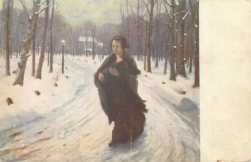 Illustrators postcard Basch Mibol eljunk Elend Misere