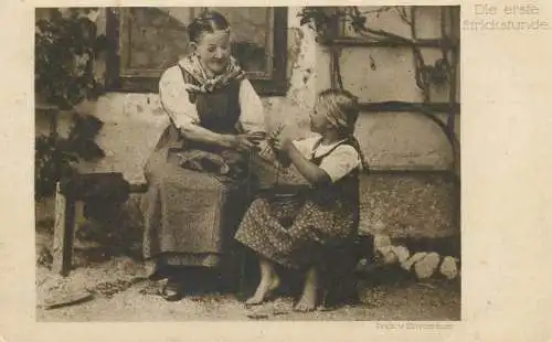 AK Die erste Sticksfunde prof. v. Zimmerauer Deutscher verein fur Kinder-Asyle Freifrau v. Schorlemer 1917