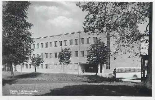 Finland University of Vaasa real photo postcard