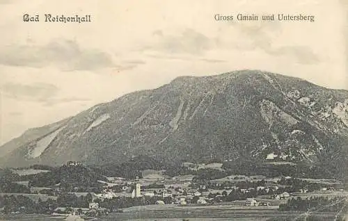 Bad Reichenhall Gross Gmain und Untersberg 1911 Allemagne