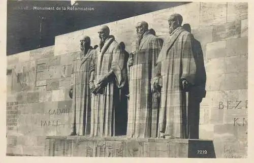 Switzerland Geneve monument de la Reformation 1937
