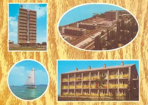 Europe Hungary Siofok Balaton lake multi view postcard