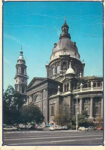 Europe Hungary Budapest St Stephen's church 1990 postcard