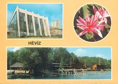 Europe Hungary Heviz Heilbad Spa multi view postcard