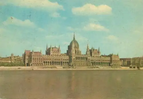 Europe Hungary Budapest Parliament view  postcard
