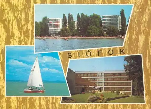 Europe Hungary Siofok multi view  postcard