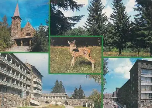 Europe Hungary Matra forest castle multi view postcard