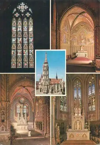 Europe Hungary Budapest Matthias church 1976 postcard