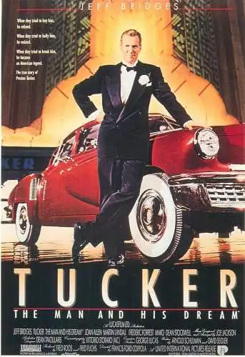Cinema movie poster film advertising postcard Tucker the man and his dream Jeff Bridges
