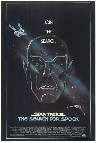 Cinema movie poster film advertising postcard Star Trek III the search for Spock