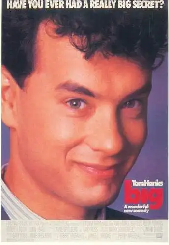 Cinema movie poster film advertising postcard Big Tom Hanks