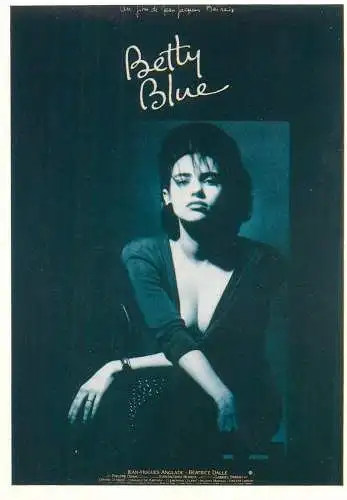 Cinema movie poster film advertising postcard Betty Blue