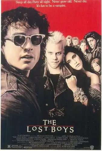 Cinema movie poster film advertising postcard The Lost Boys