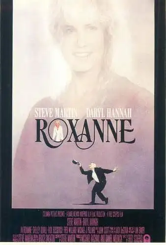 Cinema movie poster film advertising postcard Steve Martin in Roxanne