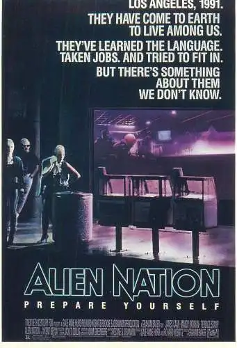Cinema movie poster film advertising postcard Alien Nation prepare yourself
