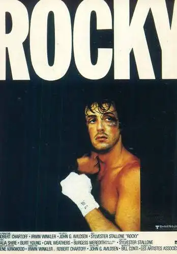 Cinema movie poster film advertising postcard Rocky