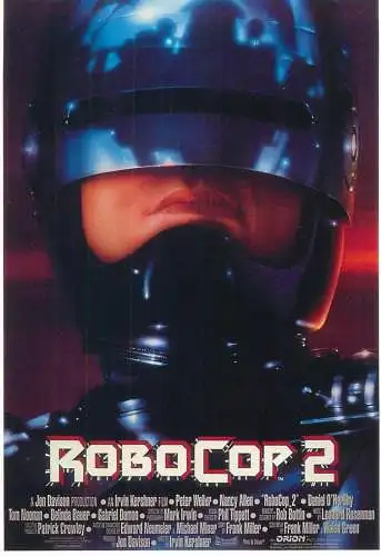 Cinema movie poster film advertising postcard Robocop 2