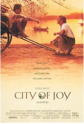Cinema movie poster film advertising postcard City of Joy