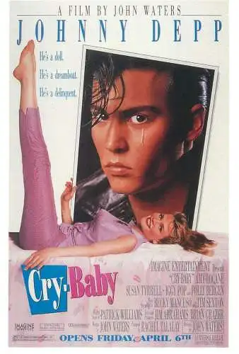 Cinema movie poster film advertising postcard Johnny Depp Cry Baby