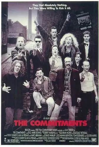 Cinema movie poster film advertising postcard The Commitments by Alan Parker