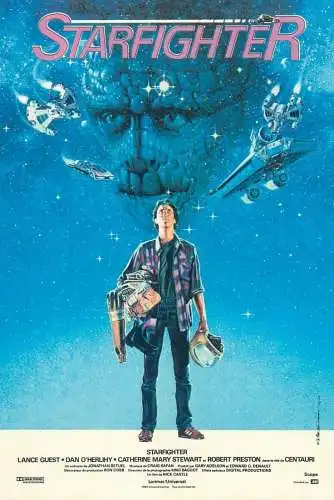 Cinema movie poster film advertising postcard Starfighter