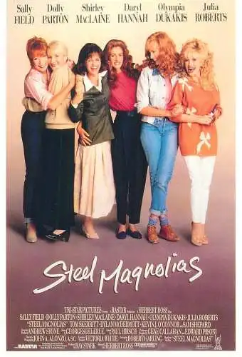 Cinema movie poster film advertising postcard Steel Magnolias