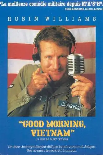 Cinema movie poster film advertising postcard Robin Williams in Good Morning Vietnam