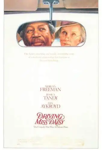 Cinema movie poster film advertising postcard Morgan Freeman in Driving Miss Daisy