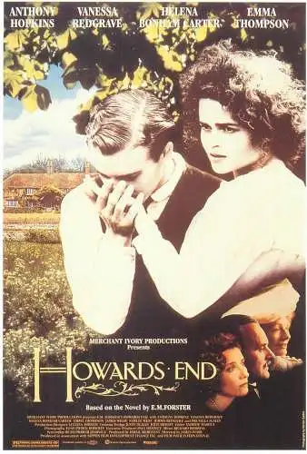 Cinema movie poster film advertising postcard Emma Thompson Anthony Hopkins in Howards End