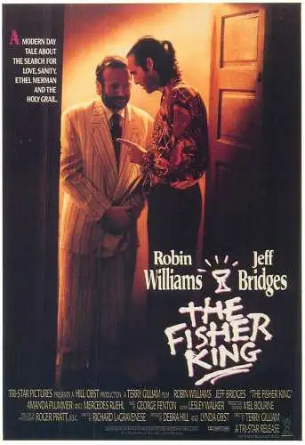 Cinema movie poster film advertising postcard Robin Williams Jeff Bridges in The Fisher King