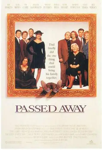 Cinema movie poster film advertising postcard Passed Away