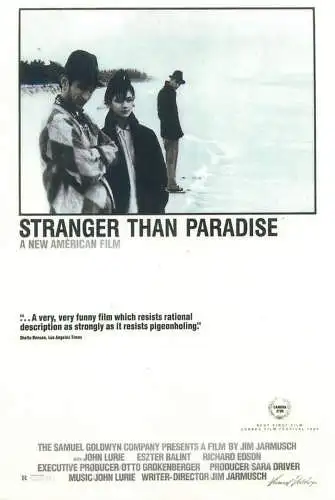 Cinema movie poster film advertising postcard Stranger than Paradise