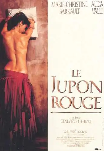 Cinema movie poster film advertising postcard Le Jupon Rouge Marie-Christine Barrault Alida Valli
