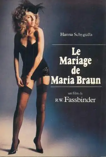 Cinema movie poster film advertising postcard Hanna Schygulla Le Mariage de Maria Braun un film de R.W. Fassbinder