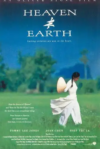 Cinema movie poster film advertising postcard an Oliver Stone film Heaven and Earth